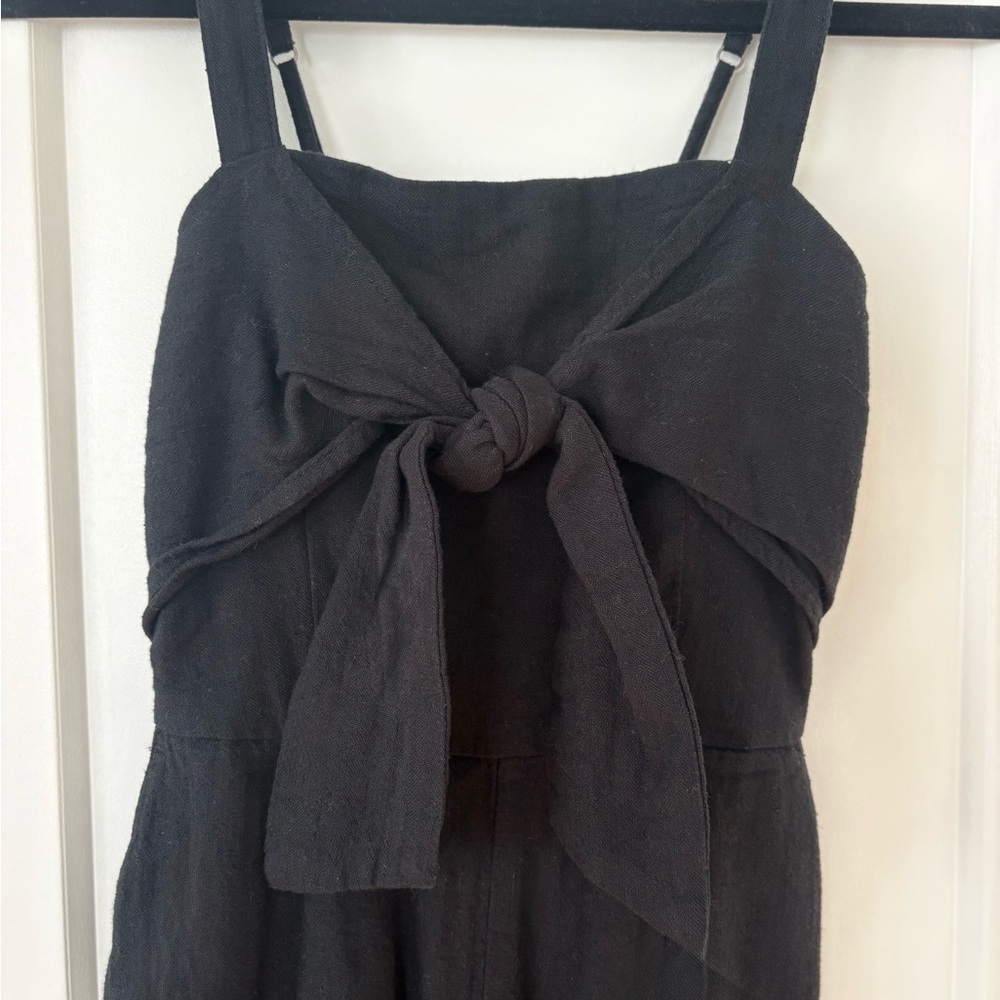 Abercrombie & Fitch Black Linen Jumpsuit | NWT | Size XXS